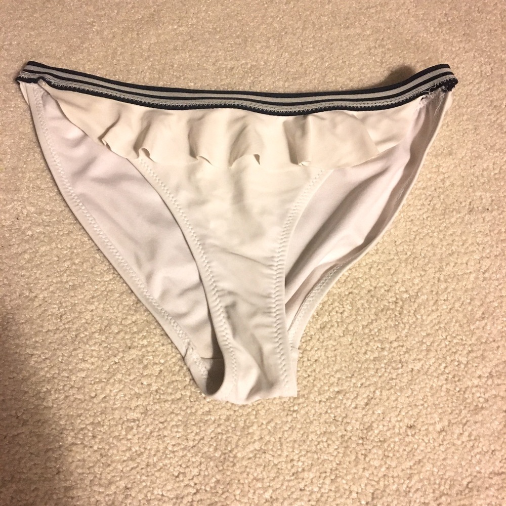 Polo Ralph Lauren ruffle  bikini blue and white